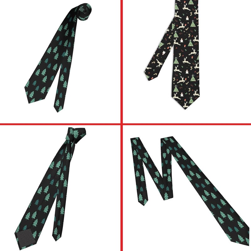ARESD Men's Tie Funny Neckties Halloween Novelty Ties Formal Party Business Neckties - Image 3
